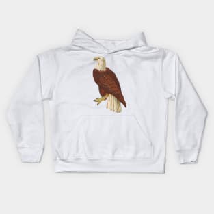 Bald Eagle Cartoon Kids Hoodie